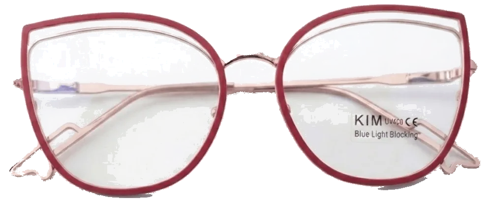 Cat eyes rojo, vista frontal