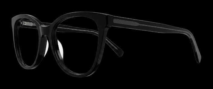 Esencial Cat Eye Negro, vista de perfil