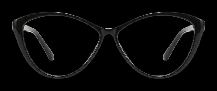 Esencial Cat Eye Negro, vista frontal